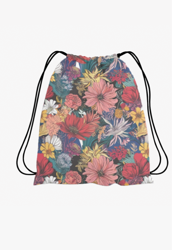 Drawstring Bag - Vibrant Design