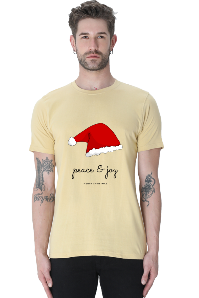 Men Round Neck Half Sleeve Festive